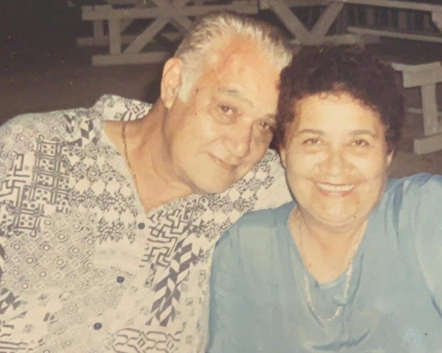 Francis (Frank) and Colleen Cowley together at an evening gathering.
