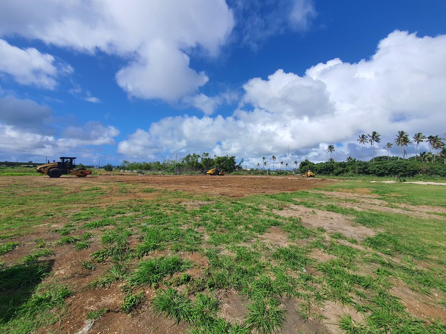 Cleared and levelled land being prepared at one of our sites